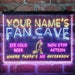 Personalized Baseball Fan Cave Deluxe App-Enabled 3-Color LED Light Sign - Way Up Gifts