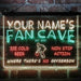 Personalized Basketball Fan Cave Deluxe App-Enabled 3-Color LED Light Sign - Way Up Gifts