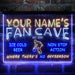 Personalized Basketball Fan Cave Deluxe App-Enabled 3-Color LED Light Sign - Way Up Gifts