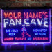 Personalized Football Fan Cave Deluxe App-Enabled 3-Color LED Light Sign - Way Up Gifts