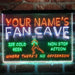 Personalized Football Fan Cave Deluxe App-Enabled 3-Color LED Light Sign - Way Up Gifts
