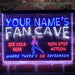 Personalized Football Fan Cave Deluxe App-Enabled 3-Color LED Light Sign - Way Up Gifts