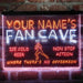 Personalized Football Fan Cave Deluxe App-Enabled 3-Color LED Light Sign - Way Up Gifts