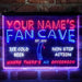 Personalized Golf Fan Cave Deluxe App-Enabled 3-Color LED Light Sign - Way Up Gifts