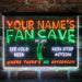 Personalized Golf Fan Cave Deluxe App-Enabled 3-Color LED Light Sign - Way Up Gifts