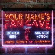 Personalized Golf Fan Cave Deluxe App-Enabled 3-Color LED Light Sign - LED Gift Works