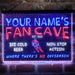 Personalized Hockey Fan Cave Deluxe App-Enabled 3-Color LED Light Sign - Way Up Gifts