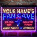 Personalized Soccer Fan Cave Deluxe App-Enabled 3-Color LED Light Sign - Way Up Gifts