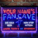 Personalized Soccer Fan Cave Deluxe App-Enabled 3-Color LED Light Sign - Way Up Gifts