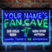 Personalized Soccer Fan Cave Deluxe App-Enabled 3-Color LED Light Sign - Way Up Gifts