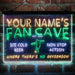 Personalized Soccer Fan Cave Deluxe App-Enabled 3-Color LED Light Sign - Way Up Gifts