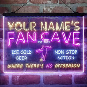 Personalized Soccer Fan Cave Deluxe App-Enabled 3-Color LED Light Sign - LED Gift Works
