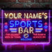 Personalized Sports Base Home Bar Deluxe App-Enabled 3-Color LED Light Sign - Way Up Gifts