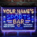 Personalized Sports Base Home Bar Deluxe App-Enabled 3-Color LED Light Sign - Way Up Gifts