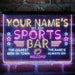 Personalized Sports Base Home Bar Deluxe App-Enabled 3-Color LED Light Sign - Way Up Gifts