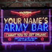 Personalized Army Bar Deluxe App-Enabled 3-Color LED Light Sign - Way Up Gifts