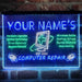 Personalized Computer Repair Shop Deluxe App-Enabled 3-Color LED Light Sign - Way Up Gifts