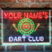 Personalized Dart Club Bar Deluxe App-Enabled 3-Color LED Light Sign - Way Up Gifts