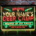 Personalized Deer Hunter Cabin Deluxe App-Enabled 3-Color LED Light Sign - Way Up Gifts