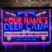 Personalized Deer Hunter Cabin Deluxe App-Enabled 3-Color LED Light Sign - Way Up Gifts