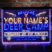Personalized Deer Hunter Cabin Deluxe App-Enabled 3-Color LED Light Sign - Way Up Gifts