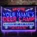 Personalized Deer Hunter Cabin Deluxe App-Enabled 3-Color LED Light Sign - Way Up Gifts