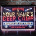 Personalized Deer Hunter Cabin Deluxe App-Enabled 3-Color LED Light Sign - Way Up Gifts