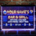 Personalized Bar & Grill Deluxe App-Enabled 3-Color LED Light Sign - Way Up Gifts