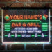 Personalized Bar & Grill Deluxe App-Enabled 3-Color LED Light Sign - Way Up Gifts