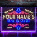Personalized Bar & Grill Beer Deluxe App-Enabled 3-Color LED Light Sign - Way Up Gifts