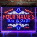 Personalized Bar & Grill Beer Deluxe App-Enabled 3-Color LED Light Sign - Way Up Gifts