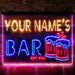 Personalized Beer Mug Decoration Deluxe App-Enabled 3-Color LED Light Sign - Way Up Gifts