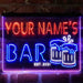 Personalized Beer Mug Decoration Deluxe App-Enabled 3-Color LED Light Sign - Way Up Gifts