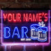 Personalized Beer Mug Decoration Deluxe App-Enabled 3-Color LED Light Sign - Way Up Gifts