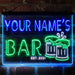 Personalized Beer Mug Decoration Deluxe App-Enabled 3-Color LED Light Sign - Way Up Gifts