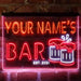 Personalized Beer Mug Decoration Deluxe App-Enabled 3-Color LED Light Sign - Way Up Gifts