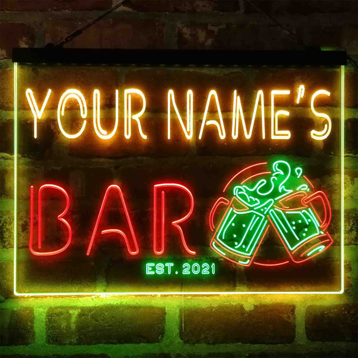 Personalized Beer Mug Deco Deluxe App-Enabled 3-Color LED Light Sign - Way Up Gifts
