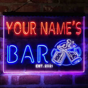 Personalized Beer Mug Deco Deluxe App-Enabled 3-Color LED Light Sign - LED Gift Works