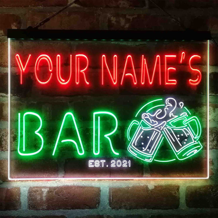Personalized Beer Mug Deco Deluxe App-Enabled 3-Color LED Light Sign - Way Up Gifts
