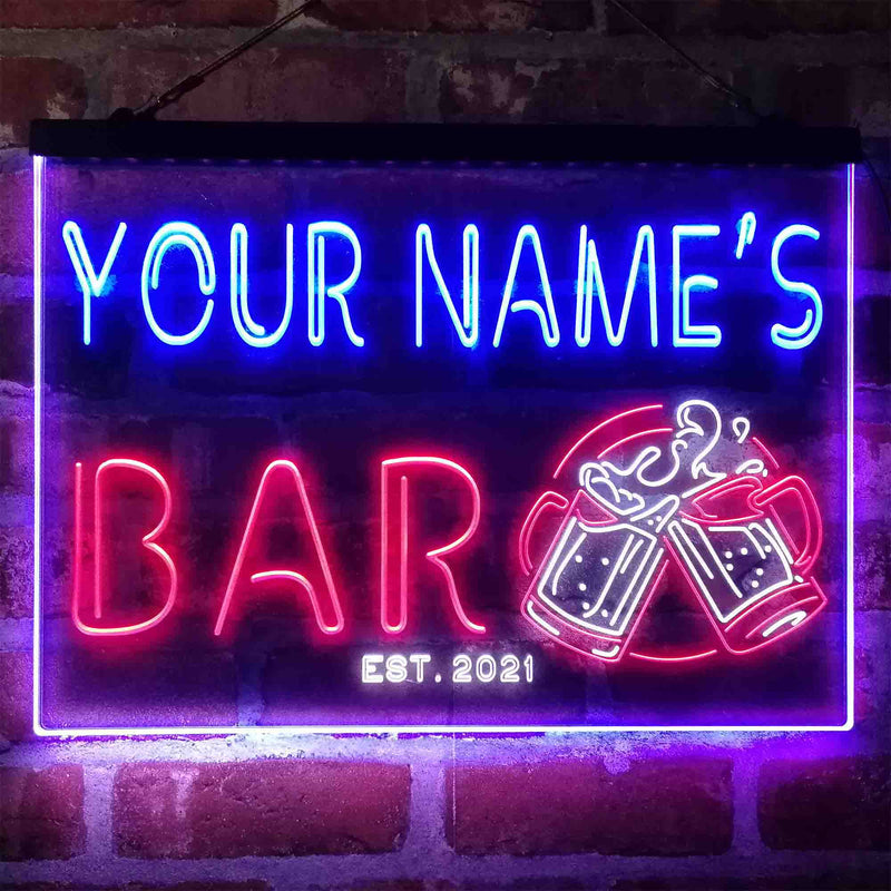 Personalized Beer Mug Deco Deluxe App-Enabled 3-Color LED Light Sign - LED Gift Works