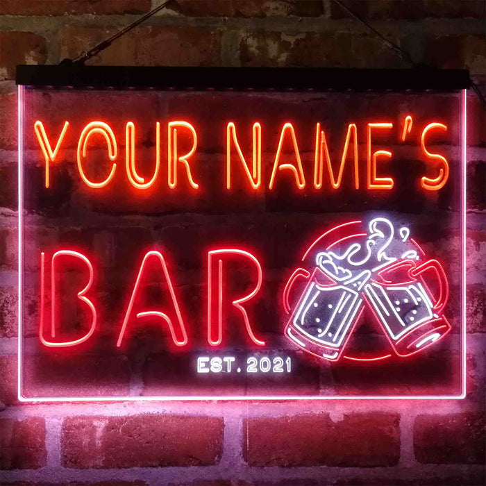 Personalized Beer Mug Deco Deluxe App-Enabled 3-Color LED Light Sign - Way Up Gifts