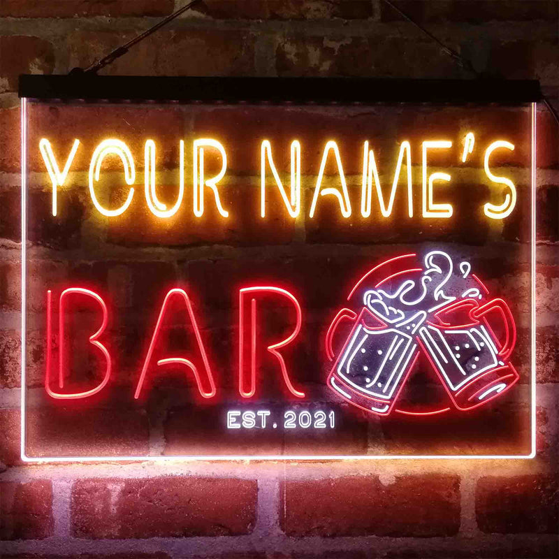 Personalized Beer Mug Deco Deluxe App-Enabled 3-Color LED Light Sign - LED Gift Works