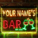 Personalized Wine Glasses Home Bar Deluxe App-Enabled 3-Color LED Light Sign - Way Up Gifts