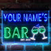 Personalized Wine Glasses Home Bar Deluxe App-Enabled 3-Color LED Light Sign - Way Up Gifts