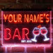 Personalized Wine Glasses Home Bar Deluxe App-Enabled 3-Color LED Light Sign - Way Up Gifts