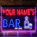 Personalized Gin Tonic Bottle Deluxe App-Enabled 3-Color LED Light Sign - Way Up Gifts
