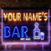 Personalized Gin Tonic Bottle Deluxe App-Enabled 3-Color LED Light Sign - Way Up Gifts