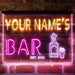 Personalized Gin Tonic Bottle Deluxe App-Enabled 3-Color LED Light Sign - Way Up Gifts
