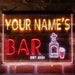 Personalized Gin Tonic Bottle Deluxe App-Enabled 3-Color LED Light Sign - Way Up Gifts