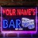 Personalized Whisky Glasses Deluxe App-Enabled 3-Color LED Light Sign - Way Up Gifts